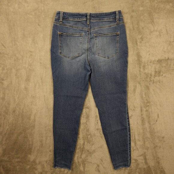 Maurices Jeans High Rise Skinny Women's Medium Short blue stretch - Picture 10 of 12